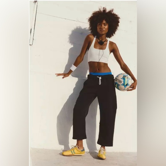 Free People Top Score Pants. NWT. Black